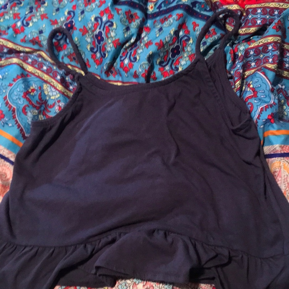 Girls blue tank top